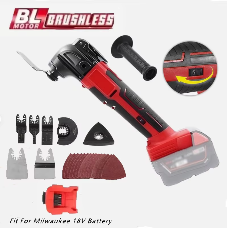 Oscillating Multi Tool - For Milwaukee 18V Battery Electric Oscillating
