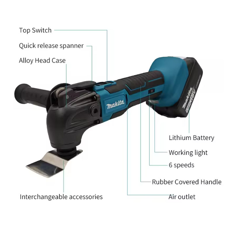 Makita 18V Brushless Quick Rel - đánh giá và giá Oscillating Multi Tool
