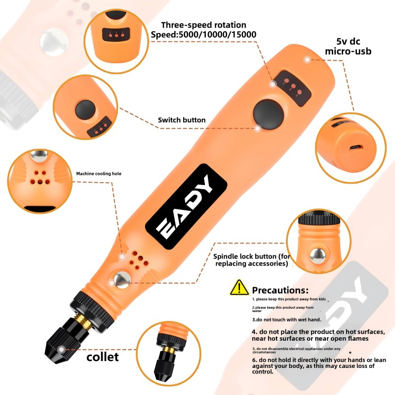 USB Cordless Rotary Tool Kit – - đánh giá và giá Impact Driver Cordless